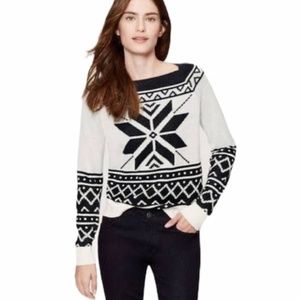 LOFT - Snowflake Sweater - Size Small Women's